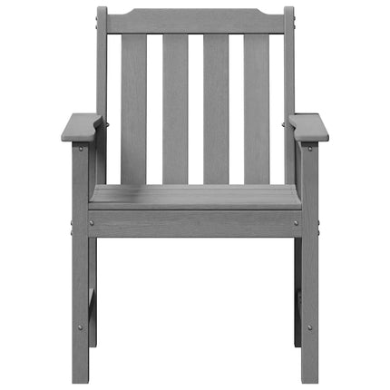 Trädgårdsstol 2 pcs Ljusgrå 65,5 x 59 x 88 cm HDPE