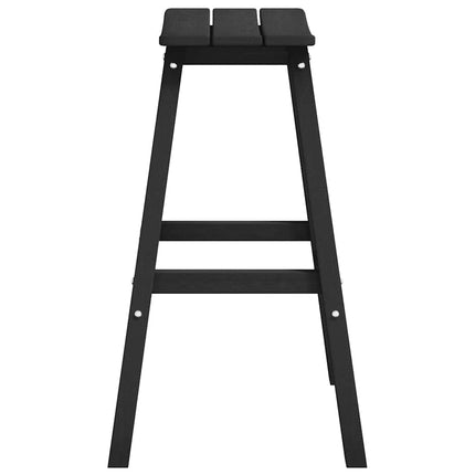 Barpall 2 pcs Svart 52 x 43 x 73,5 cm HDPE