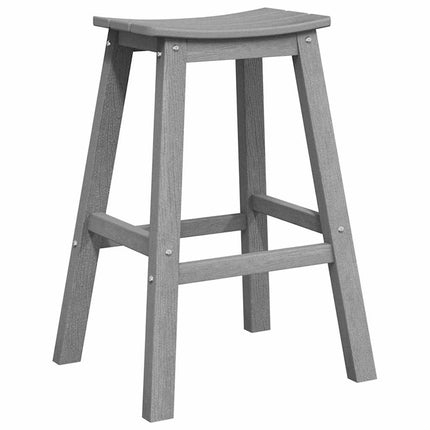 Barpall 2 st Ljusgrå 52 x 43 x 73,5 cm HDPE
