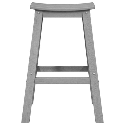 Barpall 2 pcs Ljusgrå 52 x 43 x 73,5 cm HDPE