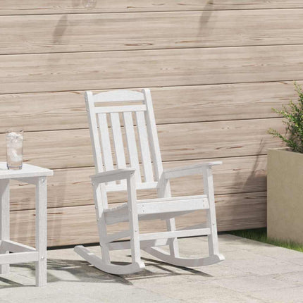 Trädgårdsgungstol Vit 92 x 70 x 108 cm HDPE