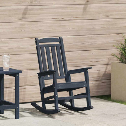 Trädgårdsgungstol Mörkblå 92 x 70 x 108 cm HDPE