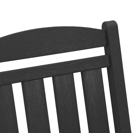 Trädgårdsgungstol Svart 92 x 70 x 108 cm HDPE
