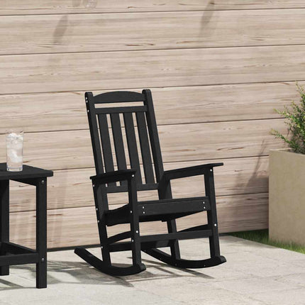 Trädgårdsgungstol Svart 92 x 70 x 108 cm HDPE
