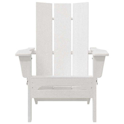 Fällbar Adirondack Stol Vit 80,5 x 74,5 x 92 cm HDPE