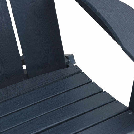 Fällbar Adirondack Stol Mörkblå 80,5 x 74,5 x 92 cm HDPE
