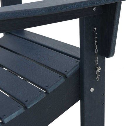 Fällbar Adirondack Stol Mörkblå 80,5 x 74,5 x 92 cm HDPE