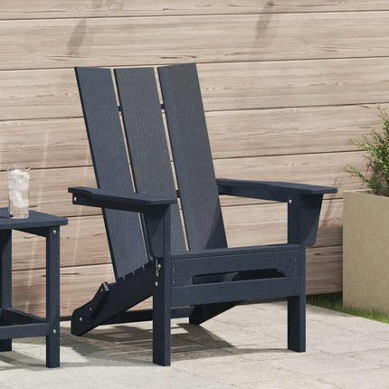 Fällbar Adirondack Stol Mörkblå 80,5 x 74,5 x 92 cm HDPE