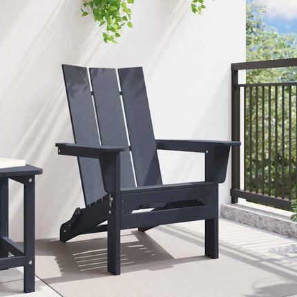 Fällbar Adirondack Stol Mörkblå 80,5 x 74,5 x 92 cm HDPE