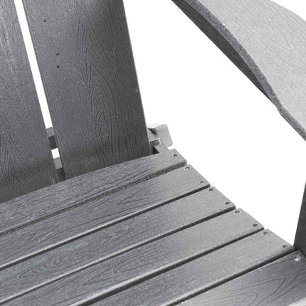 Fällbar Adirondack Stol Ljusgrå 80,5 x 74,5 x 92 cm HDPE