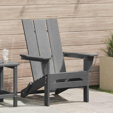 Fällbar Adirondack Stol Ljusgrå 80,5 x 74,5 x 92 cm HDPE