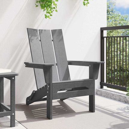 Fällbar Adirondack Stol Ljusgrå 80,5 x 74,5 x 92 cm HDPE