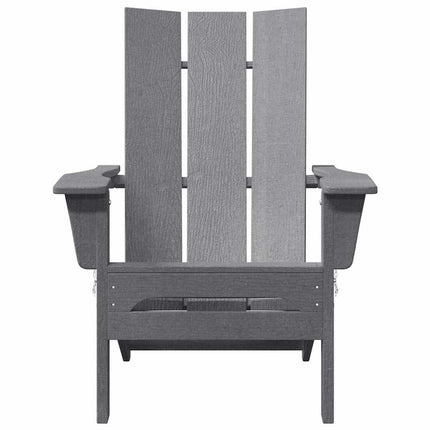Fällbar Adirondack Stol Ljusgrå 80,5 x 74,5 x 92 cm HDPE