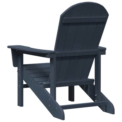 Adirondackstol Mörkblå 82 x 74 x 92 cm HDPE
