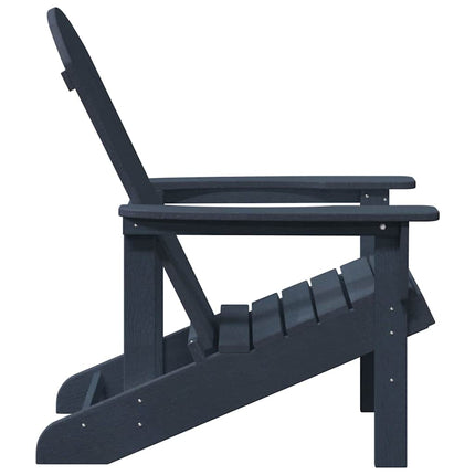 Adirondackstol Mörkblå 82 x 74 x 92 cm HDPE