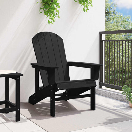 Adirondackstol Svart 82 x 74 x 92 cm HDPE