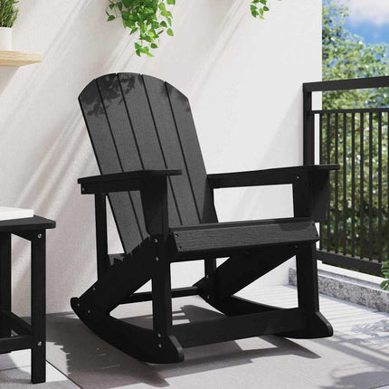 Adirondack Gungstol Svart 92 x 73,5 x 92 cm HDPE