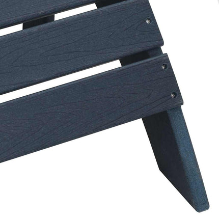 Adirondackstol Mörkblå 82 x 74 x 92 cm HDPE