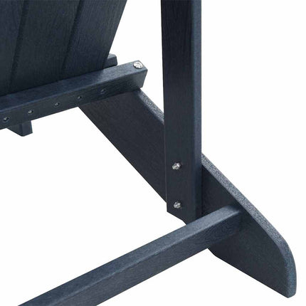 Adirondackstol Mörkblå 82 x 74 x 92 cm HDPE