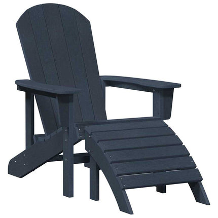 Adirondackstol Mörkblå 82 x 74 x 92 cm HDPE