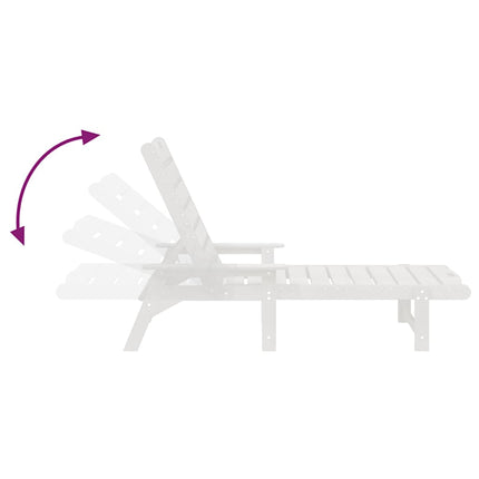 Solstol Vit 195,5 x 53 x 98,5 cm HDPE
