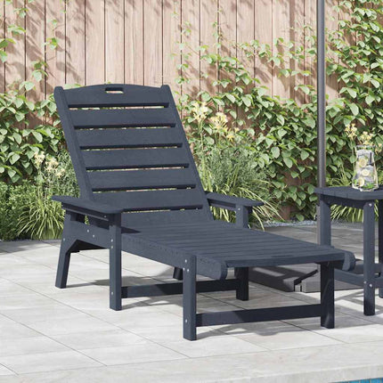 Solstol Mörkblå 195,5 x 53 x 98,5 cm HDPE