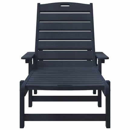 Solstol Mörkblå 195,5 x 53 x 98,5 cm HDPE