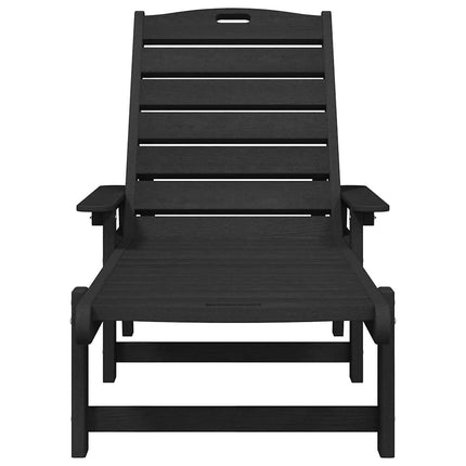 Solstol Svart 195,5 x 53 x 98,5 cm HDPE