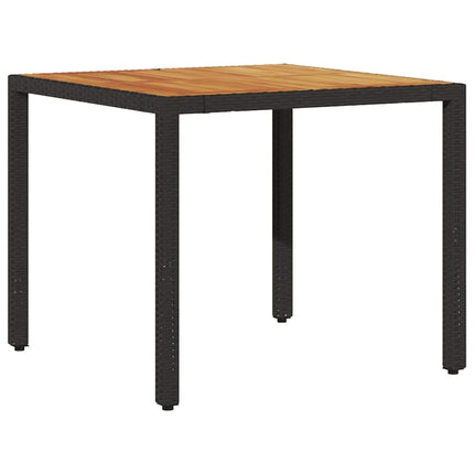 Trädgårdsmöbelset 3 pcs Svart konstrotting
