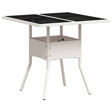 Trädgårdsmöbelset 5 pcs Ljusgrå konstrotting