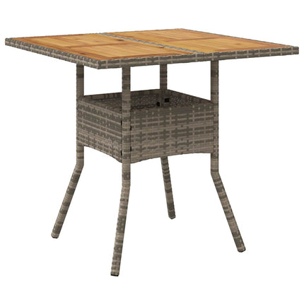 Trädgårdsmöbelset 3 pcs Grå konstrotting