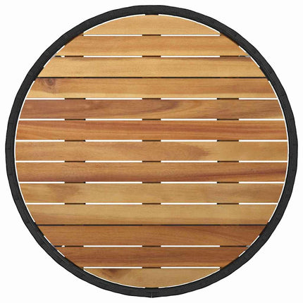 Trädgårdsmöbelset 5 pcs Svart konstrotting