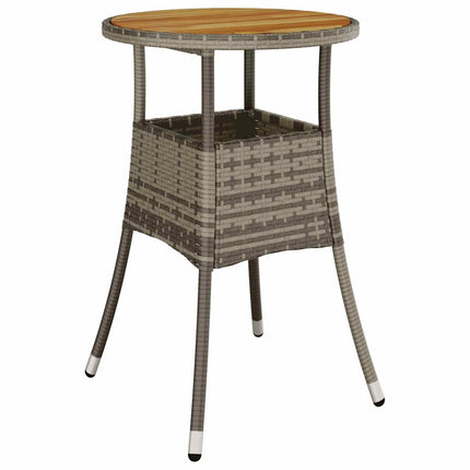 Trädgårdsmöbelset 3 pcs Grå konstrotting