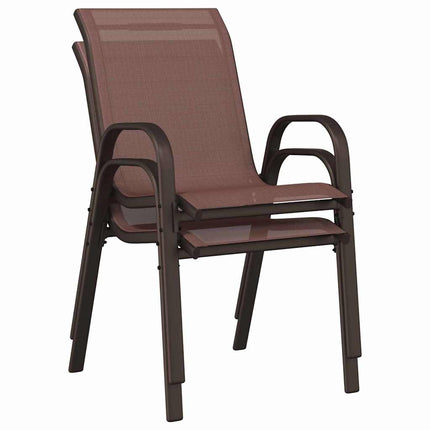 Trädgårds Bistro Set 3 st Brun Stål