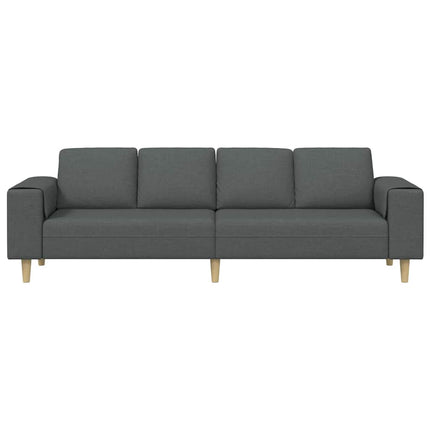 Vardagsrumsoffa Mörkgrå 250 x 77 x 76 cm Polyester