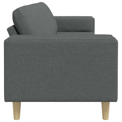 Vardagsrumsoffa Mörkgrå 250 x 77 x 76 cm Polyester