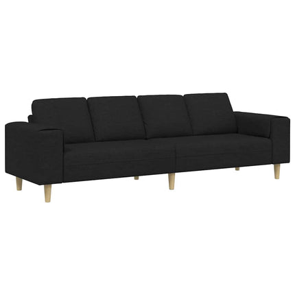 Vardagsrumsoffa Svart 250 x 77 x 76 cm Polyester