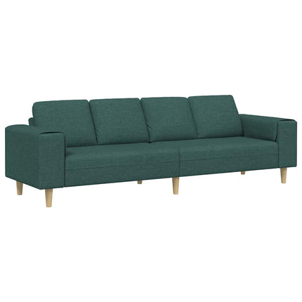 Vardagsrumsoffa Mörkgrön 250 x 77 x 76 cm Polyester