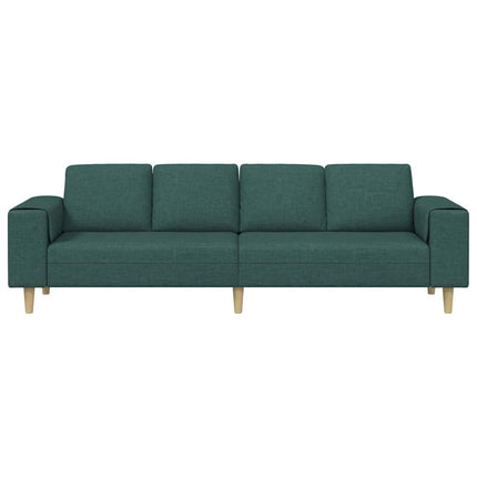 Vardagsrumsoffa Mörkgrön 250 x 77 x 76 cm Polyester