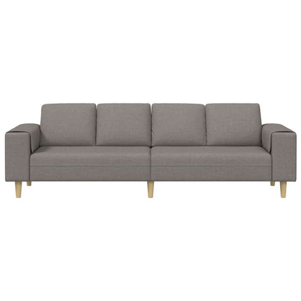 Vardagsrumsoffa Taupe 250 x 77 x 76 cm Polyester