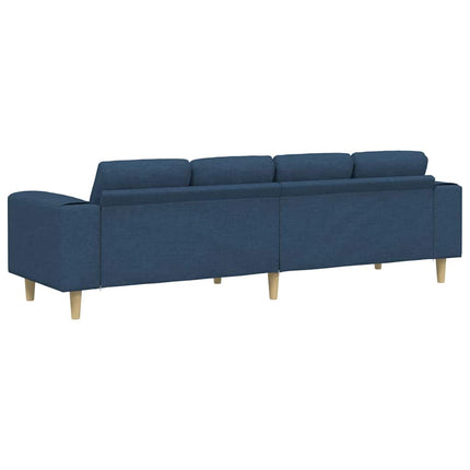 Vardagsrumsoffa Blå 250 x 77 x 76 cm Polyester