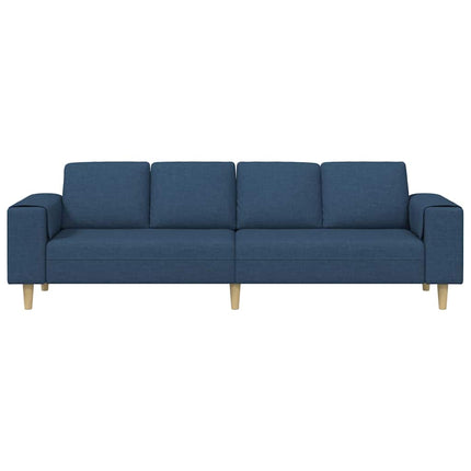 Vardagsrumsoffa Blå 250 x 77 x 76 cm Polyester