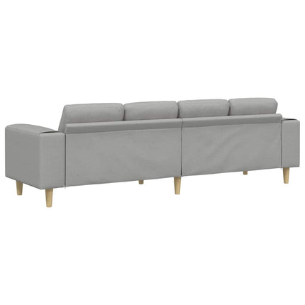 Vardagsrumsoffa Moln Grå 250 x 77 x 76 cm Polyester