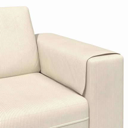 Soffa Kräm 250 x 77 x 76 cm Kordread tyg