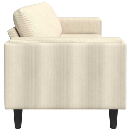 Soffa Kräm 250 x 77 x 76 cm Kordread tyg