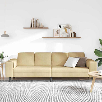 Soffa Grågrön 250 x 77 x 76 cm Kordread tyg