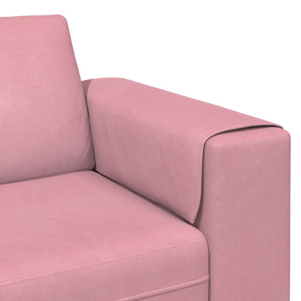 Vardagsrumsoffa 3 pcs Rosa 250 x 188 x 76 cm