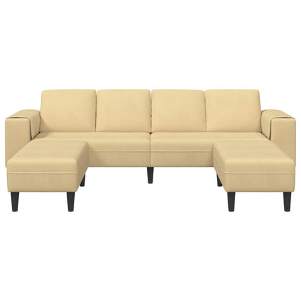 Soffa Grågrön 250 x 188 x 76 cm Kordread tyg