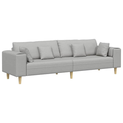 Soffa Moln Grå 250 x 77 x 76 cm tyg