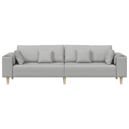 Soffa Moln Grå 250 x 77 x 76 cm tyg